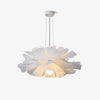 Modern Lotus Flower Pendant Light Fixture White Acrylic Petal Hanging Ceiling Lamp