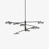 Modern Lotus Leaf Glass Pendant Chandelier for Living Room and Dining Room