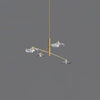Modern Lotus Leaf Glass Pendant Chandelier for Living Room and Dining Room