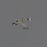 Modern Lotus Leaf Glass Pendant Chandelier for Living Room and Dining Room