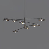 Modern Lotus Leaf Glass Pendant Chandelier for Living Room and Dining Room