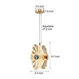 Modern Lotus Leaf LED Pendant Light with 3 Color Dimming for Luxury Interiors
