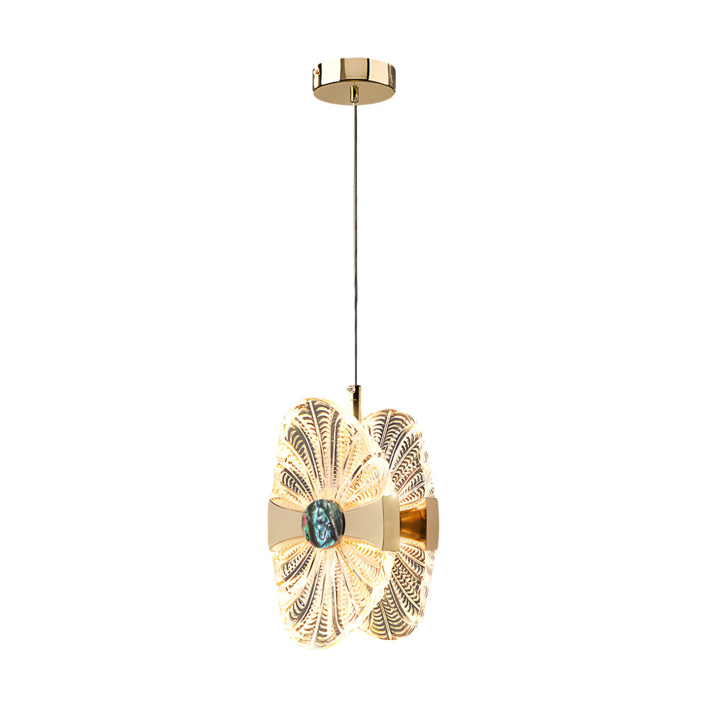 Modern Lotus Leaf LED Pendant Light with 3 Color Dimming for Luxury Interiors