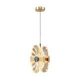 Modern Lotus Leaf LED Pendant Light with 3 Color Dimming for Luxury Interiors