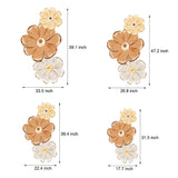 Modern Luminous Flower Plant LED Wall Art USB Powered Crystal Porcelain Painting for Living Room Decor