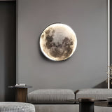 Modern Lunar Moon LED Wall Sconce Dimmable Decorative Interior Lighting Fixture