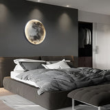 Modern Lunar Moon LED Wall Sconce Dimmable Decorative Interior Lighting Fixture