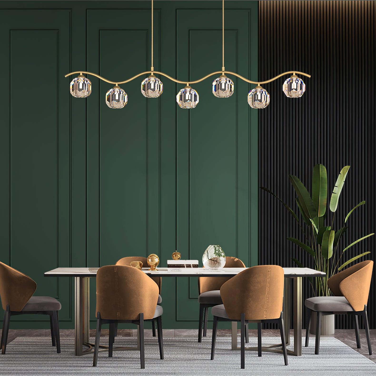 Modern Luxury Brass and Crystal Crown Chandelier Gold Ceiling Light Fixture