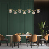 Modern Luxury Brass and Crystal Crown Chandelier Gold Ceiling Light Fixture
