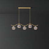 Modern Luxury Brass and Crystal Crown Chandelier Gold Ceiling Light Fixture