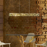 Modern Luxury Crystal LED Pendant Light with Brass Finish for Living Room and Dining Areas
