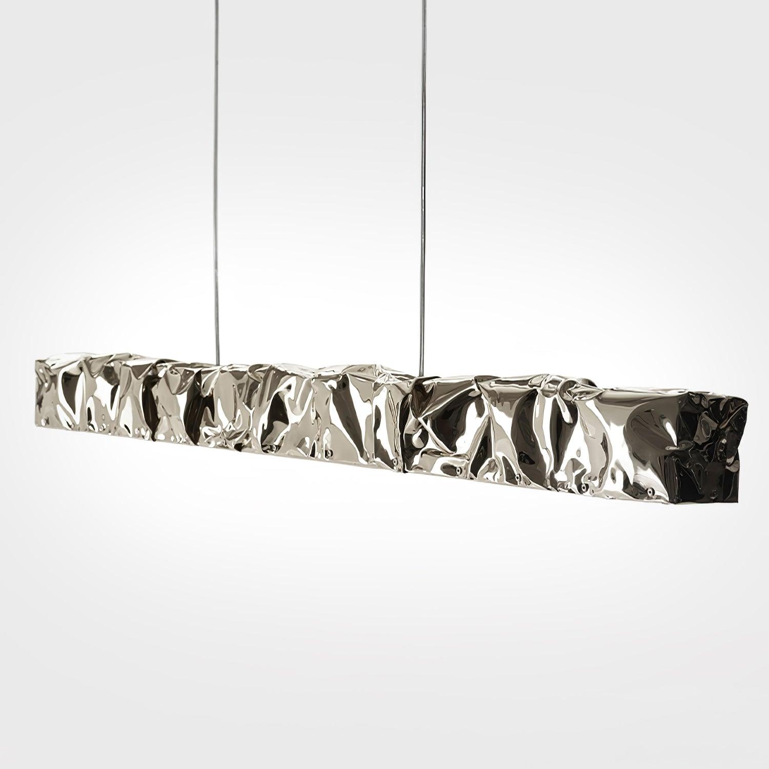 Modern Luxury Crystal LED Pendant Light with Brass Finish for Living Room and Dining Areas