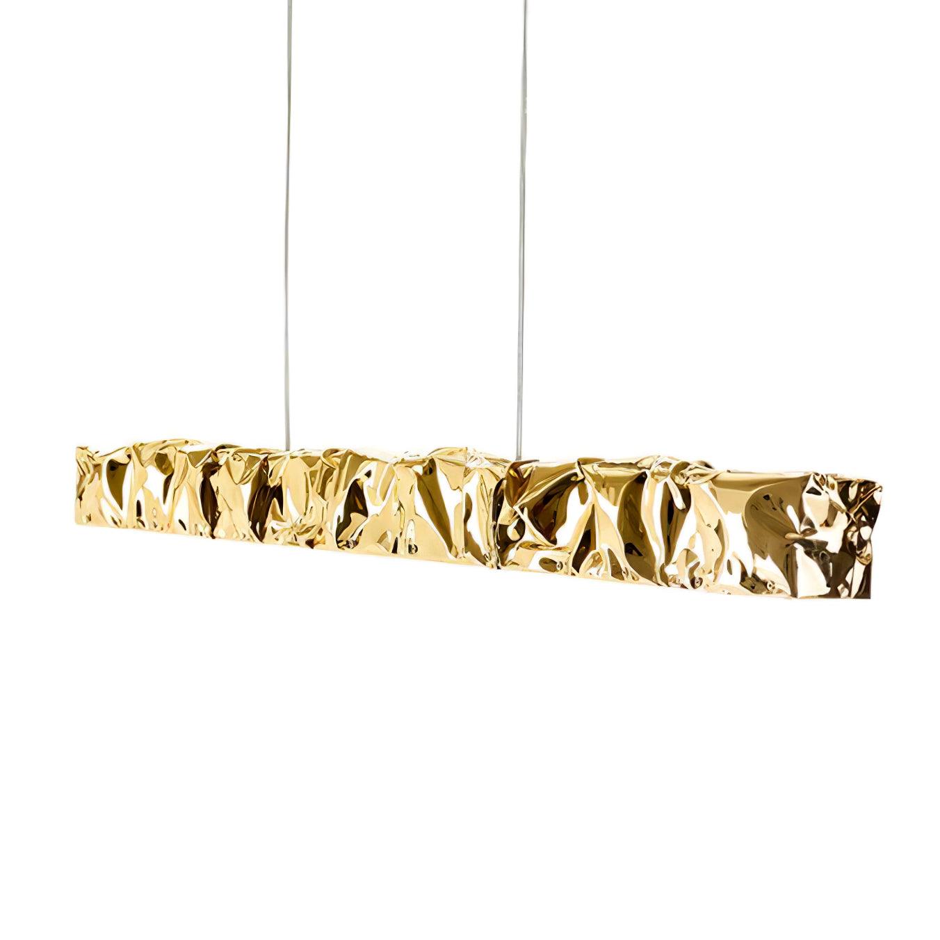 Modern Luxury Crystal LED Pendant Light with Brass Finish for Living Room and Dining Areas