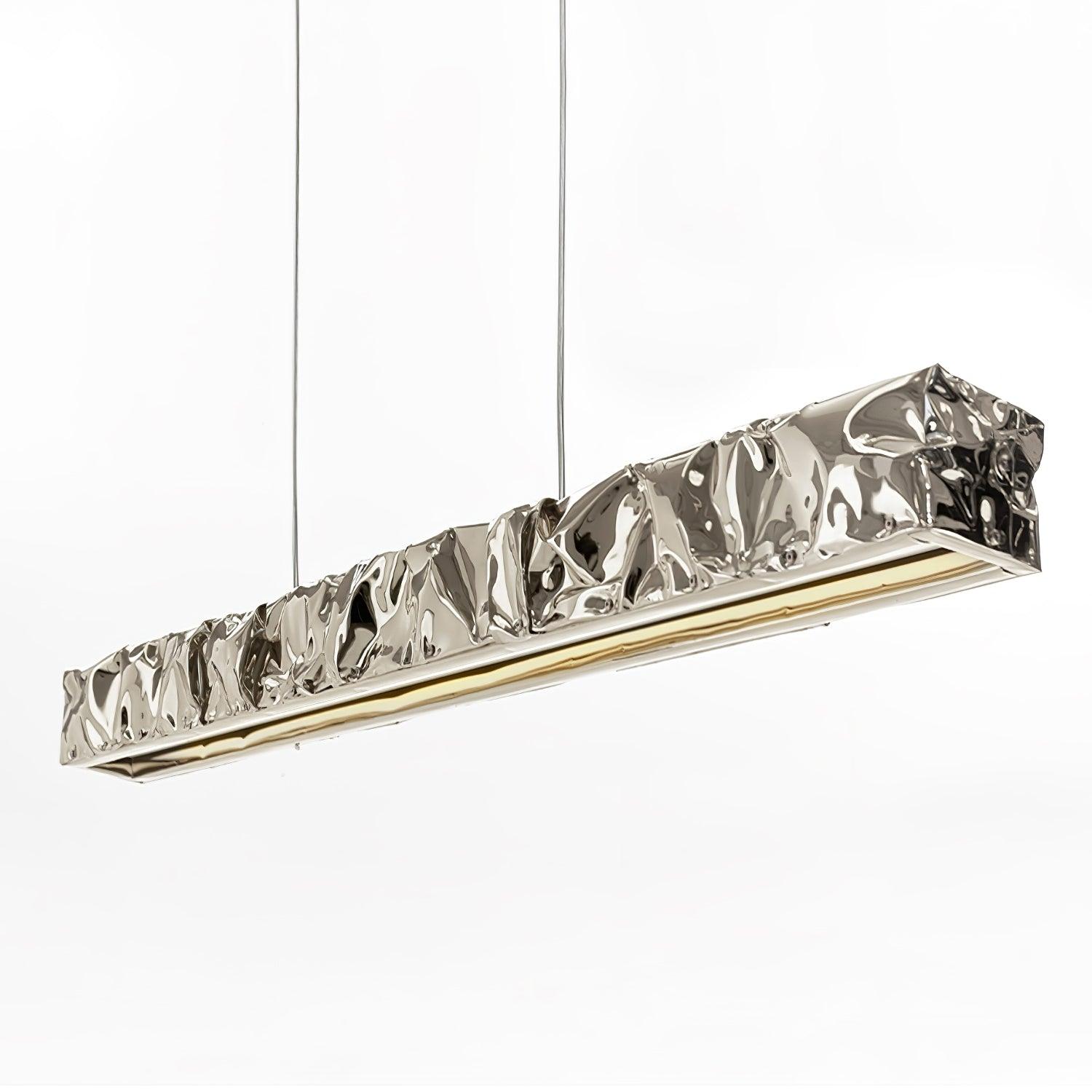 Modern Luxury Crystal LED Pendant Light with Brass Finish for Living Room and Dining Areas