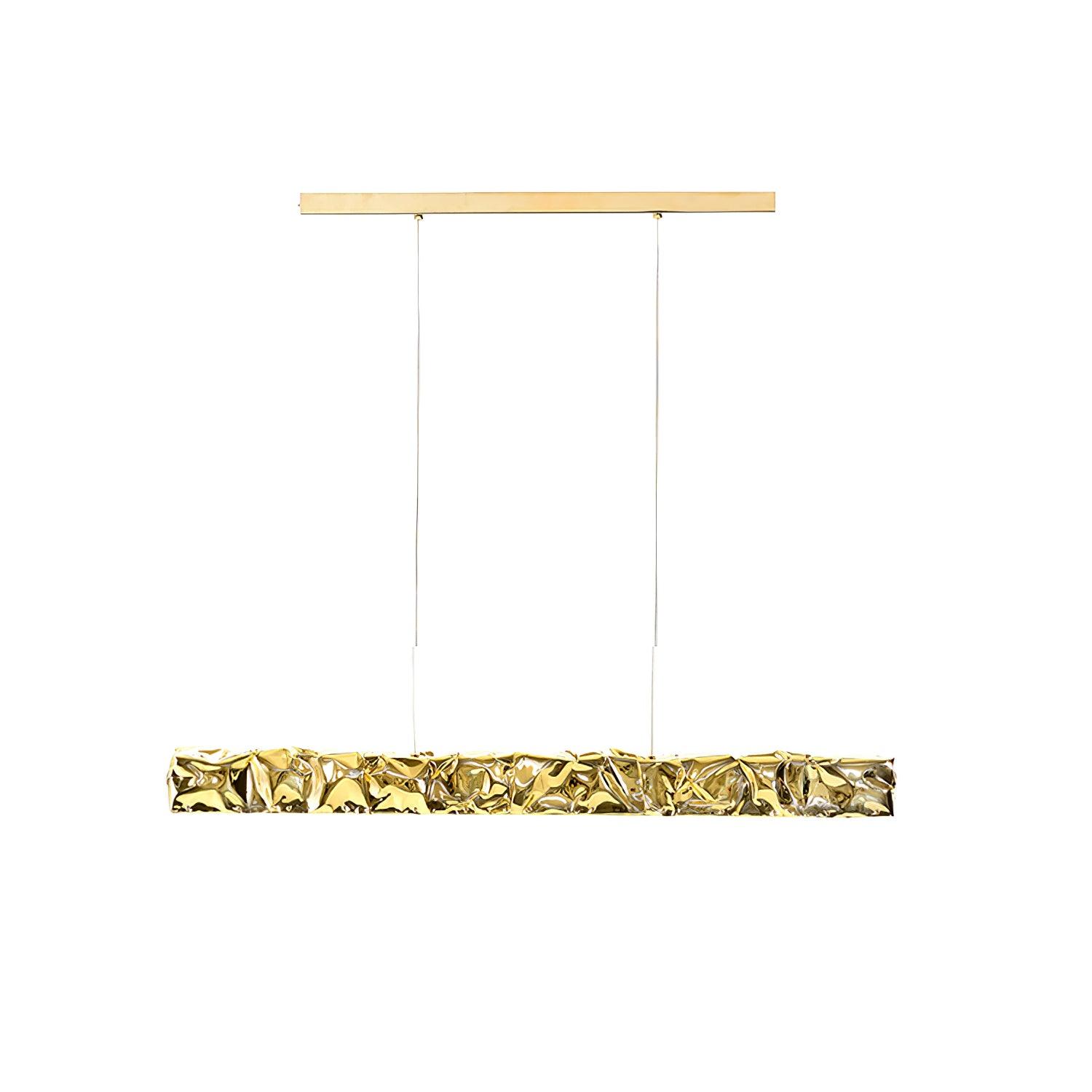 Modern Luxury Crystal LED Pendant Light with Brass Finish for Living Room and Dining Areas
