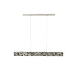 Modern Luxury Crystal LED Pendant Light with Brass Finish for Living Room and Dining Areas
