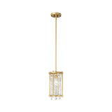 Modern Luxury Crystal Pendant Light Iron Frame Ceiling Chandelier for Dining Room and Bedroom