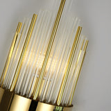 Modern Luxury Crystal Wall Sconce LED Stainless Steel Light Fixture with Three Step Dimming for Living Room