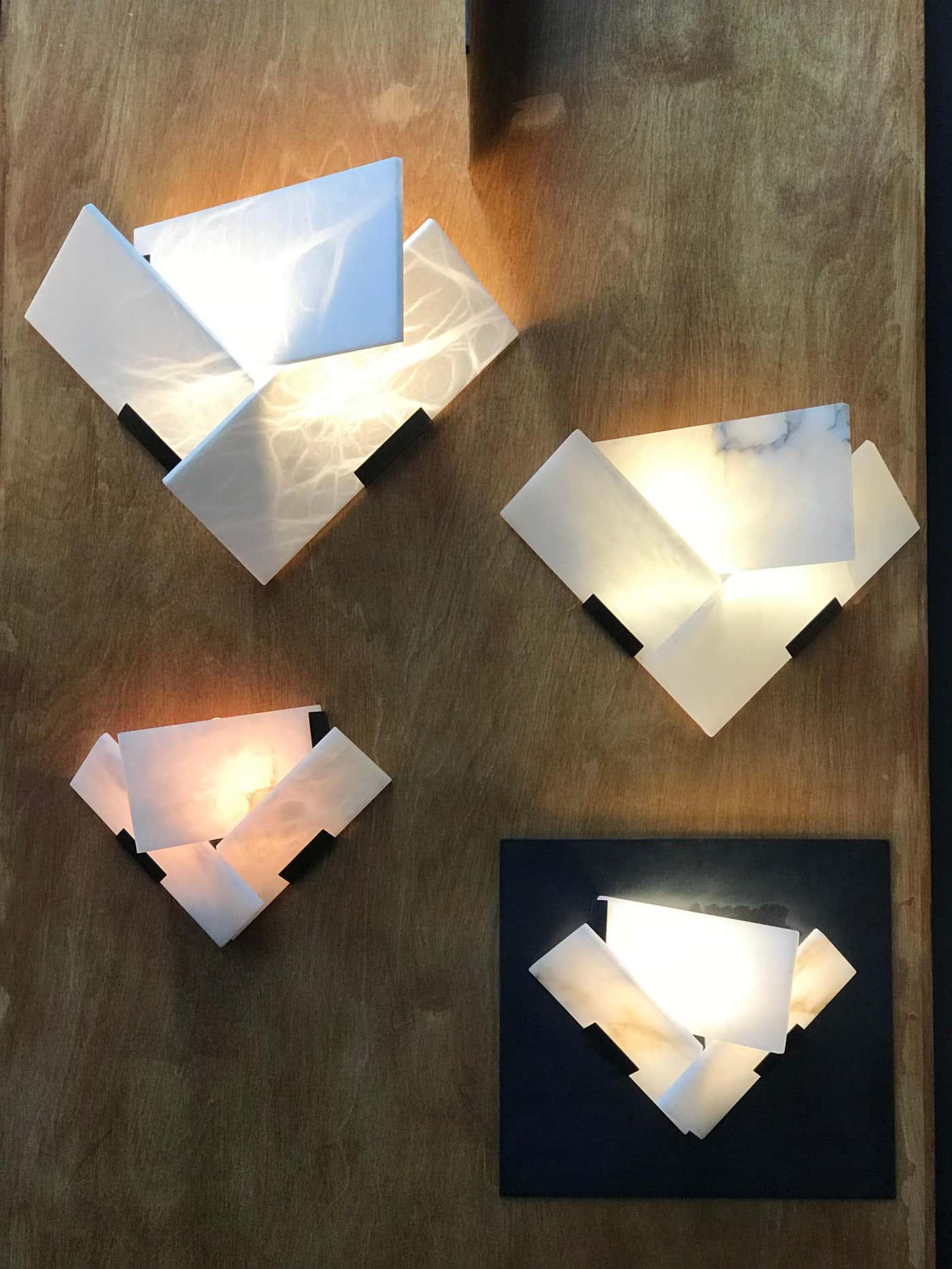 Modern Luxury Fly Alabaster LED Wall Sconce for Living Room and Bedroom
