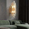 Modern Luxury Gold Crystal Wall Lamp Three Step Dimming Sconce for Living Room