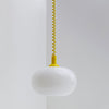 Modern Macaron Spring Glass Pendant Light Colorful Metal Fixture for Kitchen Dining Rooms
