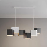 Modern Magic Cube LED Pendant Lamp Geometric Acrylic Hanging Light for Dining Room