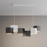 Modern Magic Cube LED Pendant Lamp Geometric Acrylic Hanging Light for Dining Room