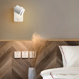 Modern Magnetic Rotatable LED Wall Sconce with USB Port for Bedside Reading and Accent Lighting