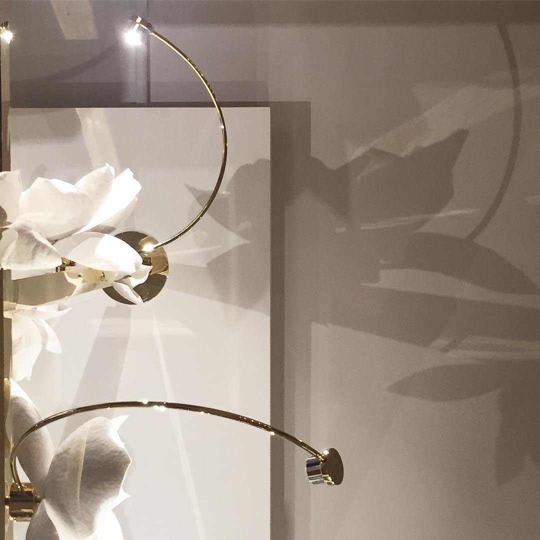 Modern Magnolia Flower Wall Sconce Set with Handcrafted Cotton Paper Petals