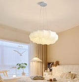 Modern Malibu LED Pendant Light Minimalist White Metal PE Ceiling Hanging Lamp for Indoor Decor