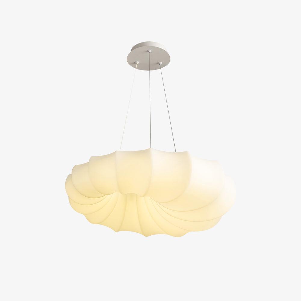 Modern Malibu LED Pendant Light Minimalist White Metal PE Ceiling Hanging Lamp for Indoor Decor