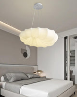 Modern Malibu LED Pendant Light Minimalist White Metal PE Ceiling Hanging Lamp for Indoor Decor