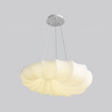 Modern Malibu LED Pendant Light Minimalist White Metal PE Ceiling Hanging Lamp for Indoor Decor