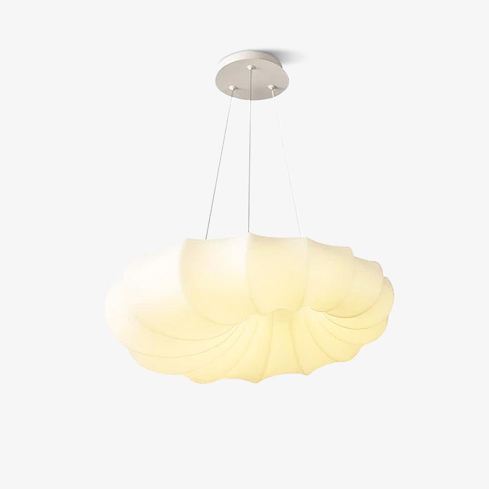 Modern Malibu LED Pendant Light Minimalist White Metal PE Ceiling Hanging Lamp for Indoor Decor
