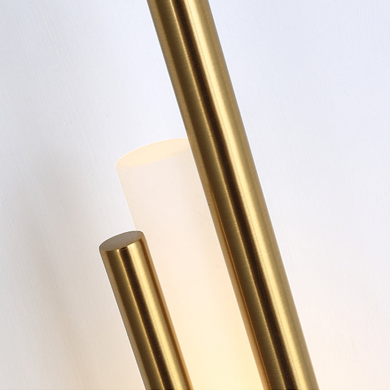 Modern Marble and Gold LED Wall Sconce Luxury Strip Light for Bedroom and Hallway