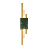 Modern Marble and Gold LED Wall Sconce Luxury Strip Light for Bedroom and Hallway