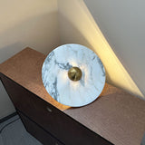 Modern Marble Rechargeable LED Wall Sconce with Natural Stone Pattern and Touch Dimming