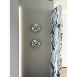 Modern Marble Rechargeable LED Wall Sconce with Natural Stone Pattern and Touch Dimming