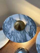 Modern Marble Rechargeable LED Wall Sconce with Natural Stone Pattern and Touch Dimming