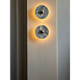 Modern Marble Rechargeable LED Wall Sconce with Natural Stone Pattern and Touch Dimming