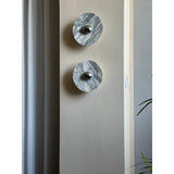 Modern Marble Rechargeable LED Wall Sconce with Natural Stone Pattern and Touch Dimming