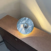 Modern Marble Rechargeable LED Wall Sconce with Natural Stone Pattern and Touch Dimming