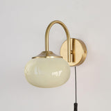 Modern Marshmallow Glass Bracket Wall Lamp Plug In Sconce for Bedroom Decor