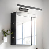 Modern Matte Black LED Bathroom Vanity Light with 3 Step Color Temperature Dimming