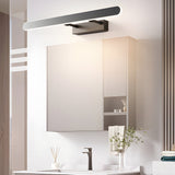 Modern Matte Black LED Bathroom Vanity Light with 3 Step Color Temperature Dimming