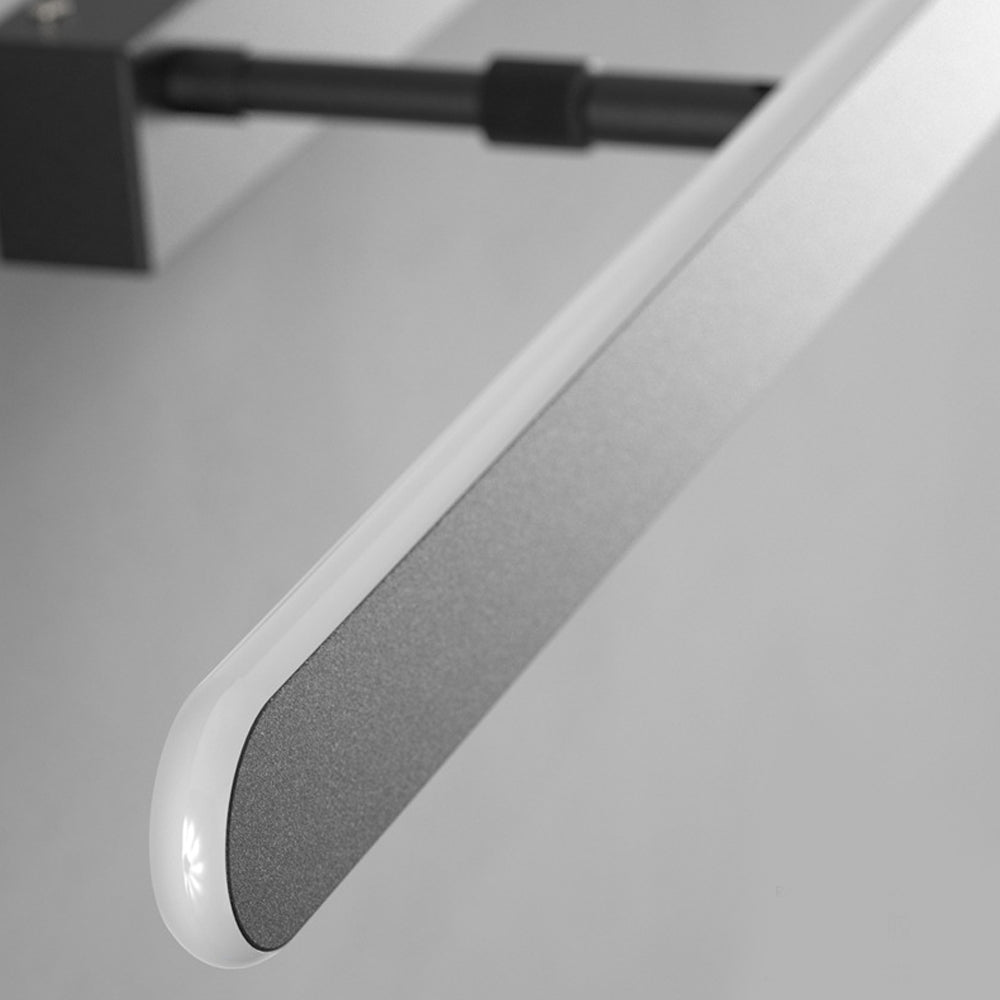Modern Matte Black LED Bathroom Vanity Light with 3 Step Color Temperature Dimming
