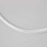 Modern Matte Black LED Silicone Rope Pendant Light 3 Step Color Temperature Dimmable Chandelier