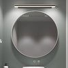 Modern Matte Black Linear LED Bathroom Vanity Light with Adjustable Color Temperature