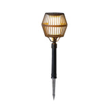 Modern Matte Black Solar Outdoor Post Light Waterproof Aluminum LED Landscape Lantern for Garden Path