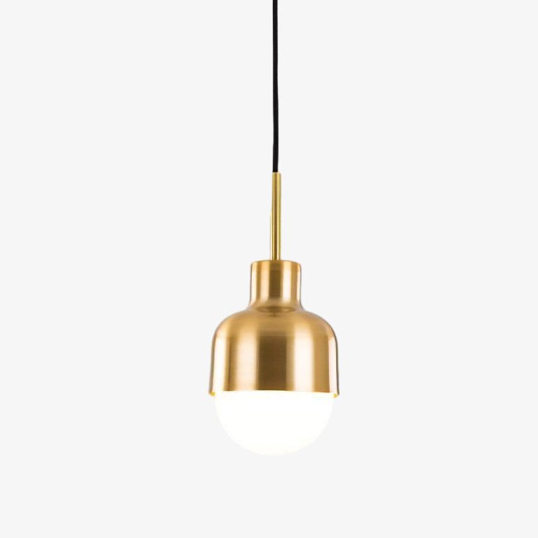 Modern Medieval Copper Pendant Lamp with Glass Shade and Adjustable Cable for Indoor Lighting
